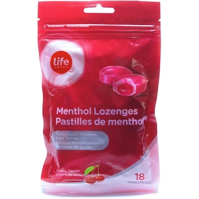Life Pastilles antibactériennes pour la gorge 18 ea, 0,19 $/1ch