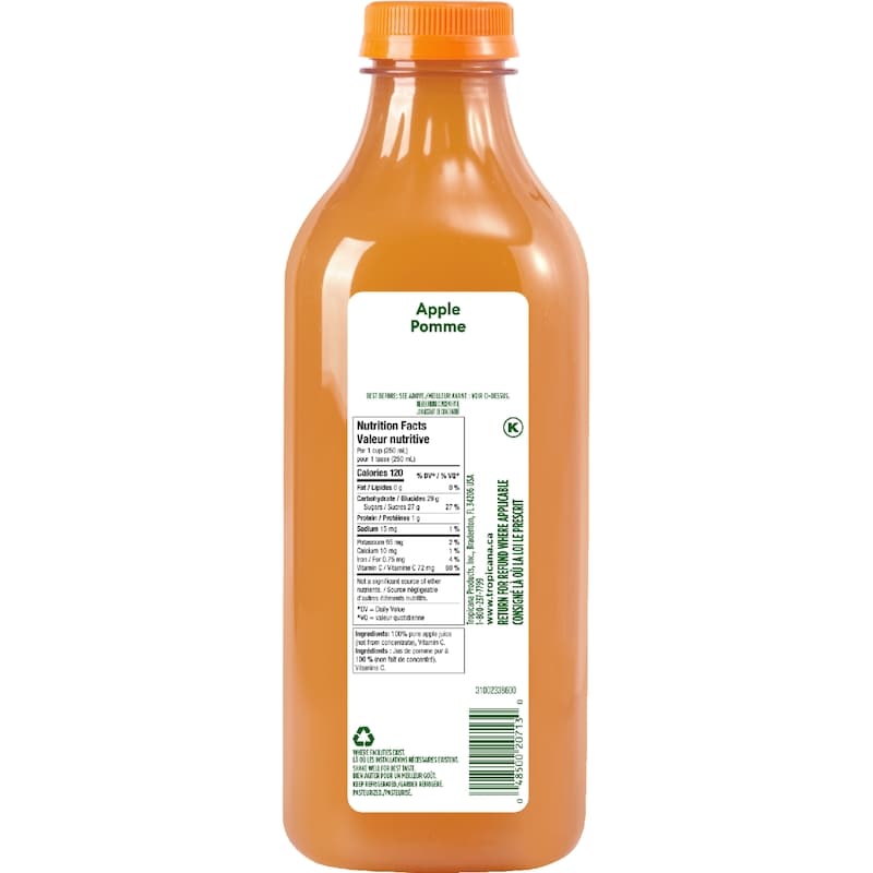 100% Fresh Pressed Juice Apple Juice
