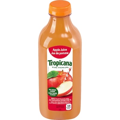 Tropicana Jus fraîchement pressé à 100 % jus de pomme 1.36 l, 0,48 $/100ml