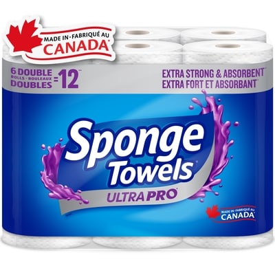 SpongeTowels Double Rolls 2 Ply 6 ea, $4.00/1ea