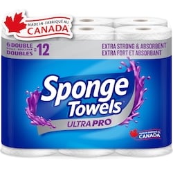 SpongeTowels Rouleaux doubles 2 épaisseurs 6 ea, 4,00 $/1ch