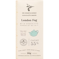 Hummingbird Chocolate London Fog Milk Chocolate Cacao 55% 30 g, $15.97/100g