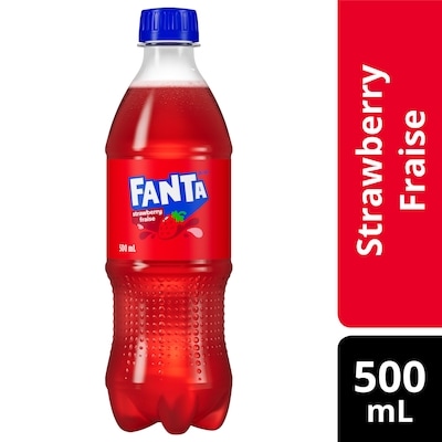 FANTA Soda Strawberry Soda Soft Drink 500 ml, $0.76/100ml