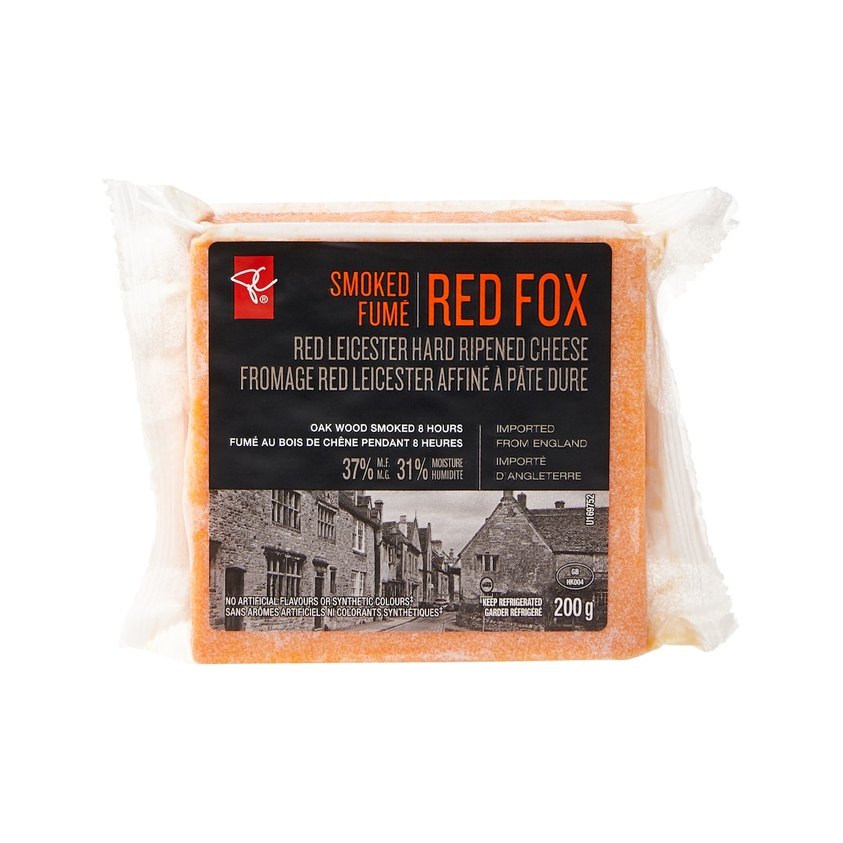 PC Black Label Smoked Red Fox Red Leicester Hard Ripened Cheese 200 g, $4.50/100g