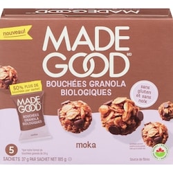 Made Good Bouchées granola biologiques moka 185 g, 3,51 $/100g