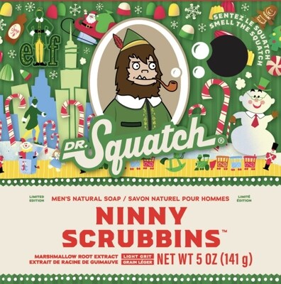 DR.Squatch Ninny Scrubbins Savon en Pain 141.7 g, 8,47 $/100g