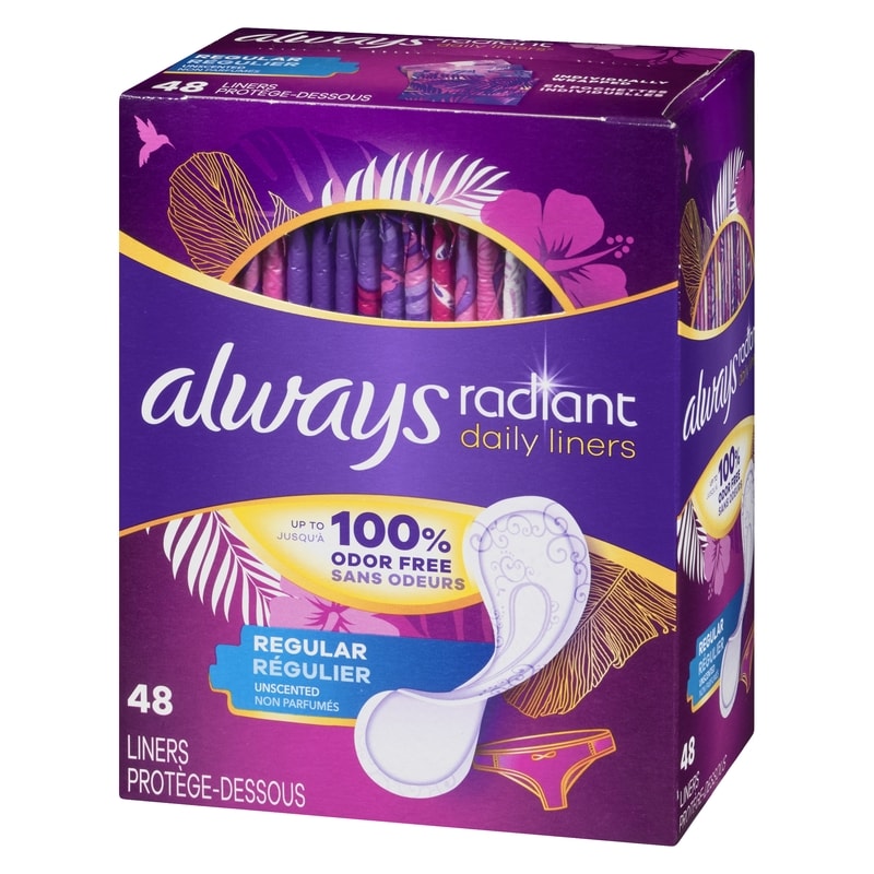 Radiant Liners, Regular 48-count