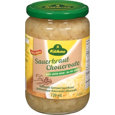 Kuhne Sauerkraut With White Wine Mild 720 ml, $0.69/100ml