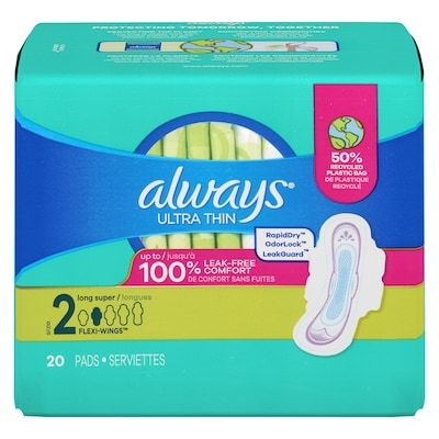 Always Ultra Thin Pad, Long 20 ea, $0.34/1ea