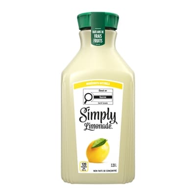 Simply Jus Limonade Bouteille 2.25 l, 0,36 $/100ml