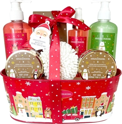 Ashley & Foster Holiday Metal Basket Bath Set 1 ea, $25.00/1ea