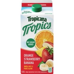 Tropicana Juice, Orange Strawberry Banana 1530 ml, $0.42/100ml