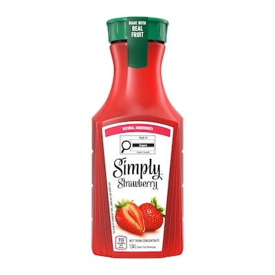 Simply Juice Strawberry Bottle 1.54 l, $0.34/100ml