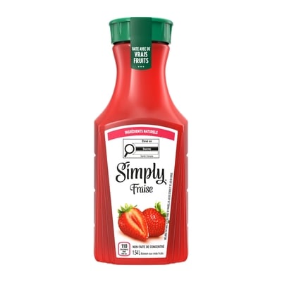 Simply Jus Fraise Bouteille 1.54 l, 0,34 $/100ml
