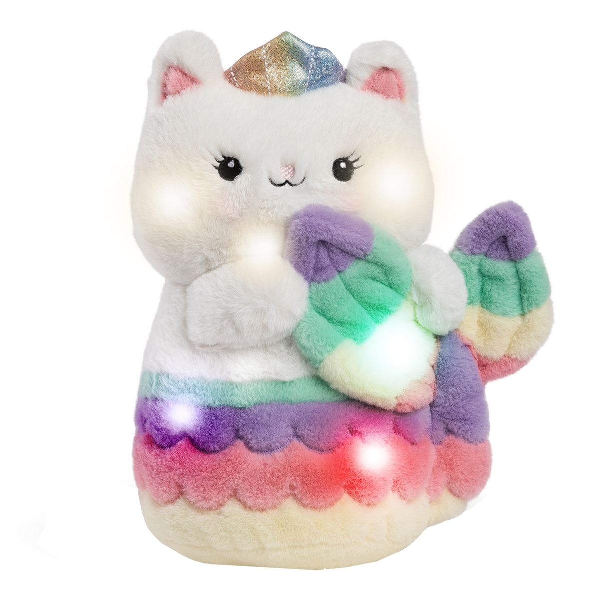 F.A.O Schwarz 30 cm Glow Brights Toy Plush LED with Sound Meowmaid 1 ea, $25.00/1ea