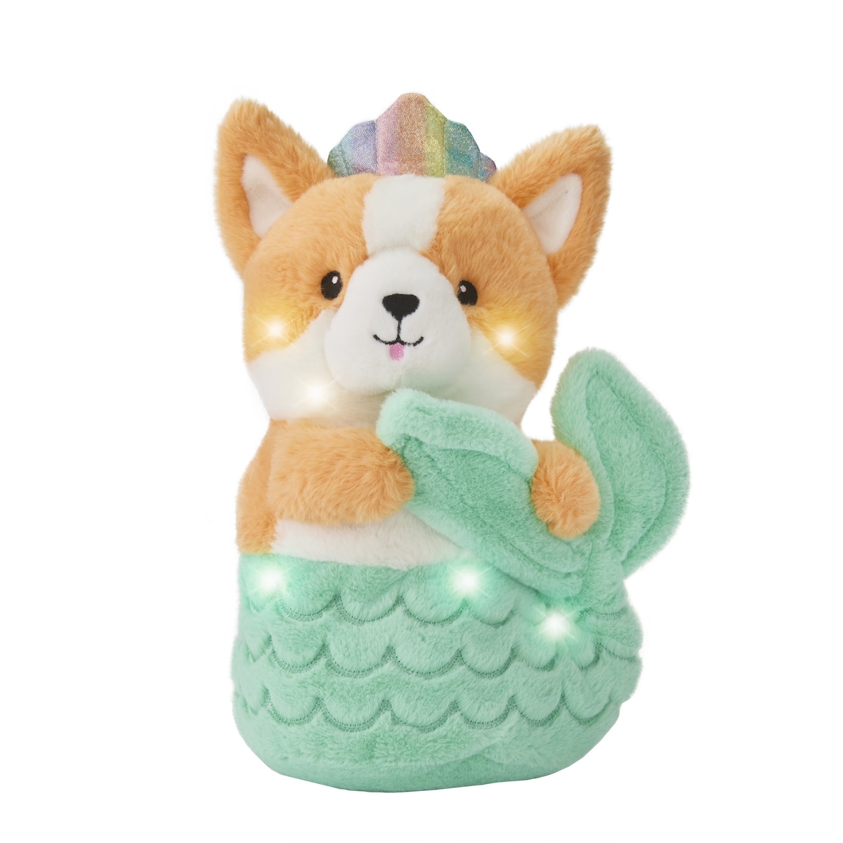 F.A.O Schwarz 12” Glow Brights Plush LED with Sound Mer-Dog 1 ea, $25.00/1ea