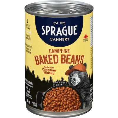 Sprague Baked Beans Campfire 398 ml, $0.63/100ml