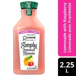 Simply Juice Raspberry Lemonade Bottle 2.25 l, $0.36/100ml