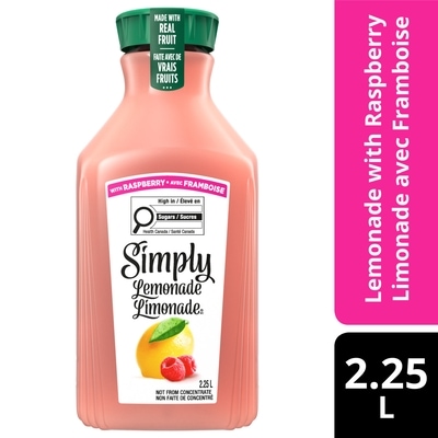 Simply Juice Raspberry Lemonade Bottle 2.25 l, $0.32/100ml