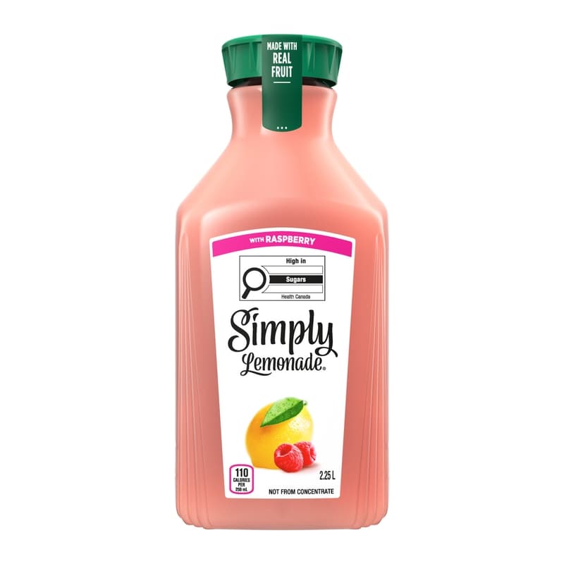 Juice Lemonade with Raspberry Bottle