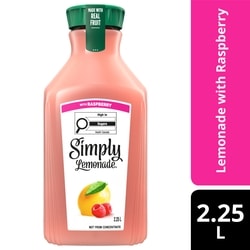 Juice Lemonade with Raspberry Bottle - Technical View