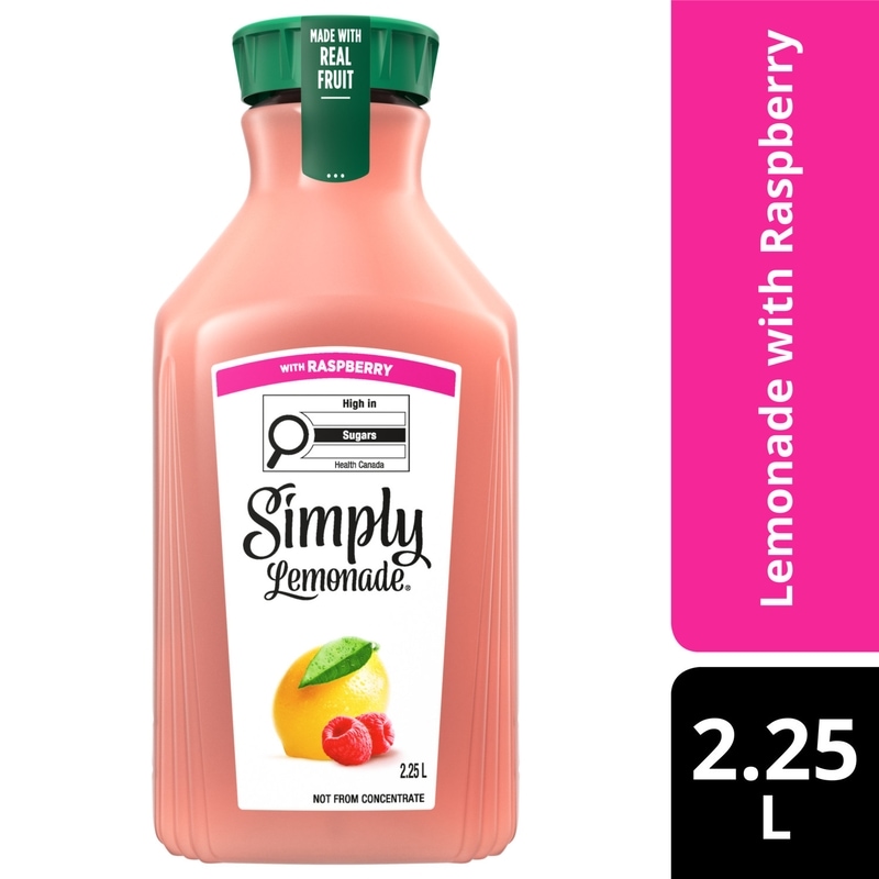 Juice Lemonade with Raspberry Bottle