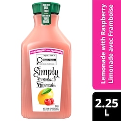Simply Limonade avec framboise Jus bouteille 2.25 l, 0,33 $/100ml