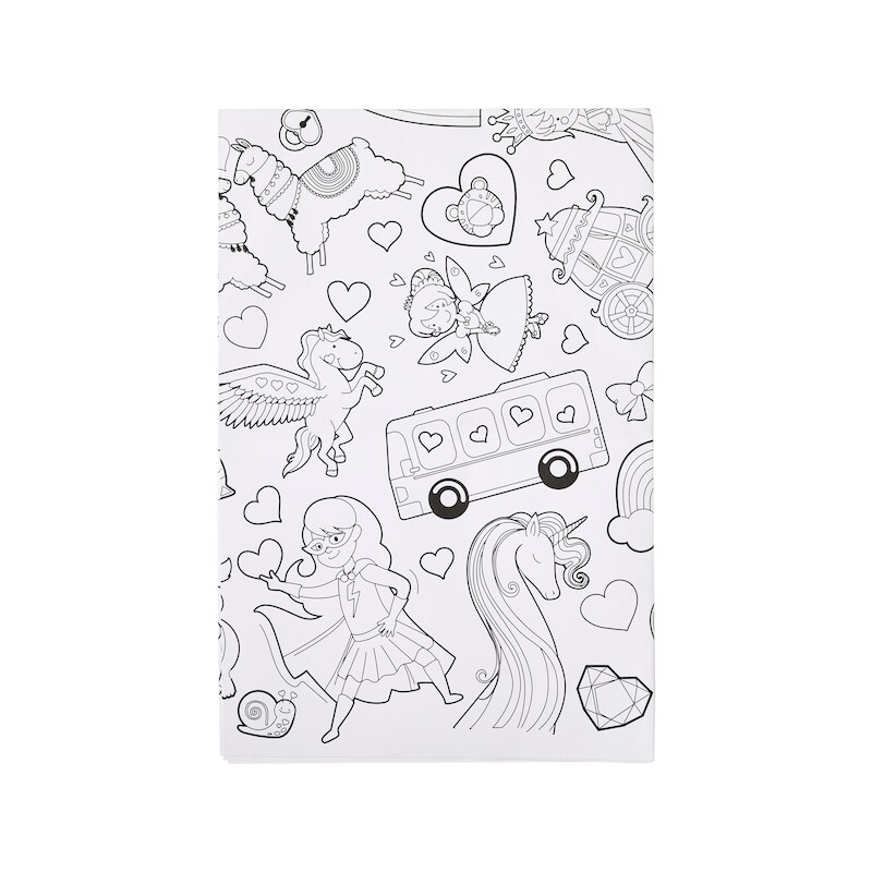 Valentine's Colouring Table Cover