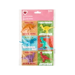 Tomo Lot de 6 cartes de la Saint-Valentin avec gommes à effacer – dinosaures 1 ea, 3,00 $/1ch