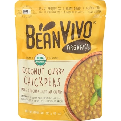 BEAN VIVO Coconut Curry Chickpeas Organic 283 ml, $2.12/100ml