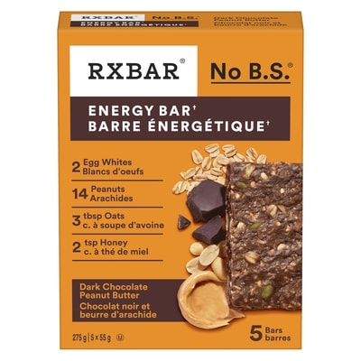 RXBar Barre énergétique chocolat noir et beurre d'arachide emb. de 5 275 g, 4,91 $/100g