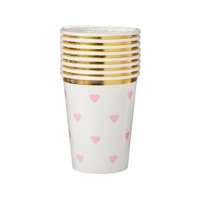 Tomo Lot de 8 gobelets en papier de la Saint-Valentin 1 ea, 2,50 $/1ch