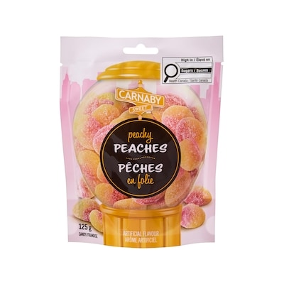 Carnaby Sweet Peachy Peaches Candy 125 g, $1.59/100g
