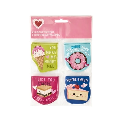 null Valentine's Notepads 8 Pack 1 ea, $3.00/1ea