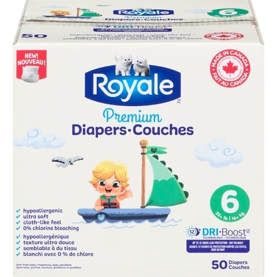 Royale Diapers 6 16+ Kg 50 ea, $0.60/1ea