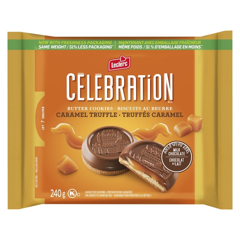 Celebration Butter Cookies Caramel Truffle