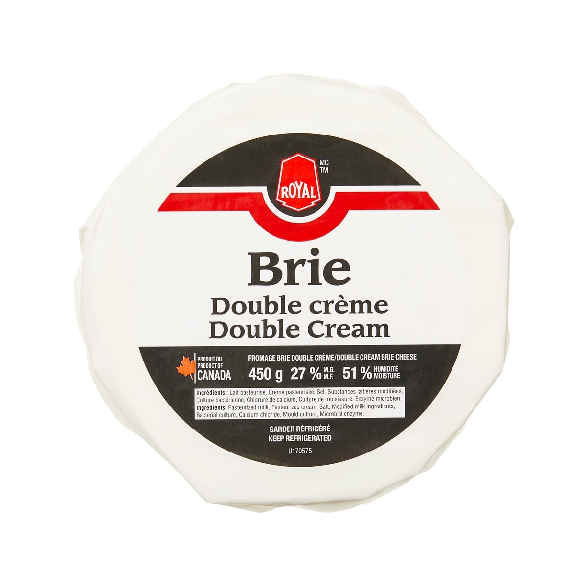 Royal Cheese, Double Cream Brie  450 g, $2.58/100g