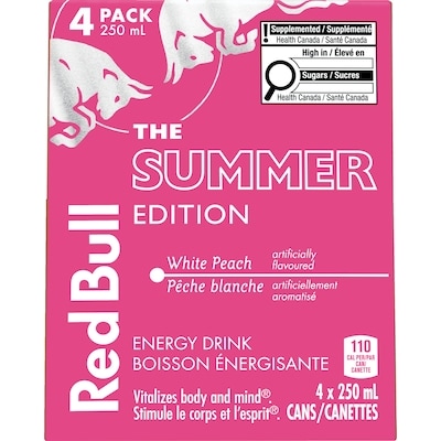 Red Bull The Summer Edition Energy Drink White Peach 4x250.0 ml, $1.00/100ml