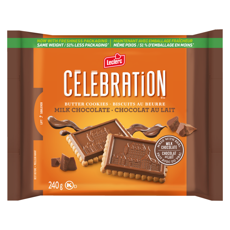 Celebration Butter Cookies Milk Chocolate