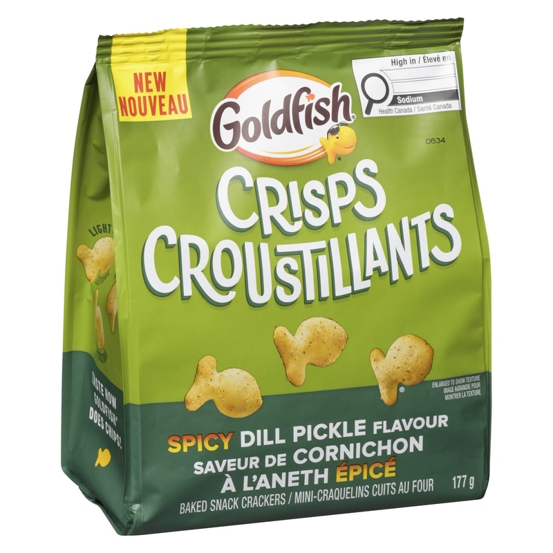 Baked Snack Crackers Spicy Dill Pickle Flavour