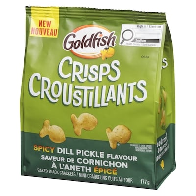 Baked Snack Crackers Spicy Dill Pickle Flavour