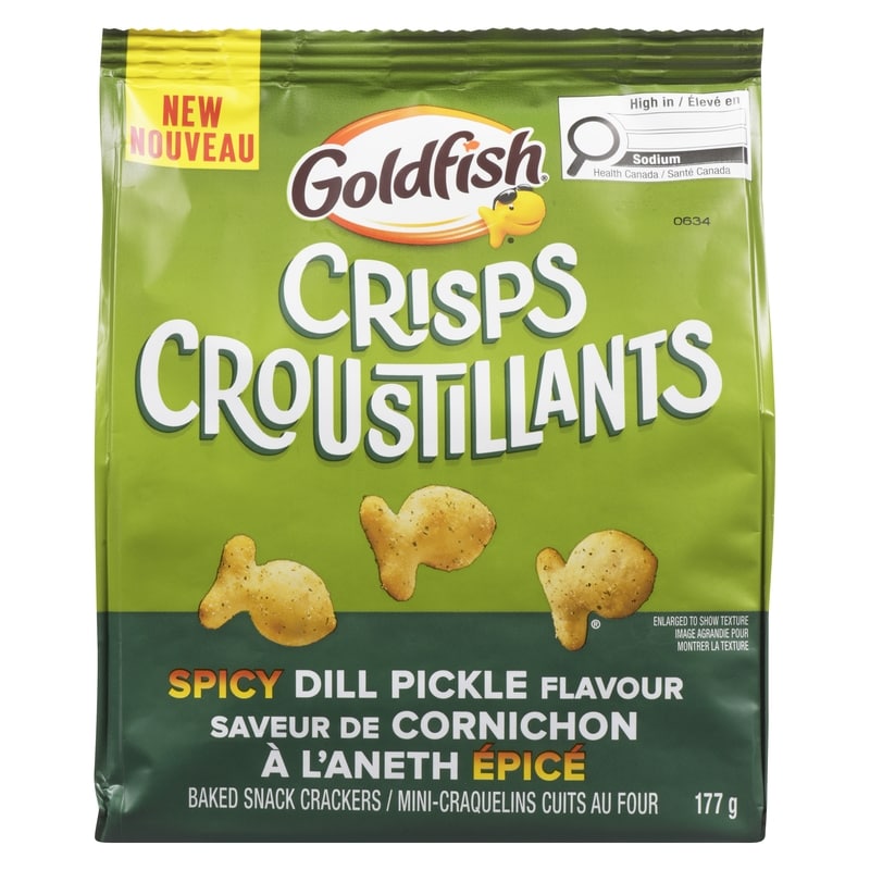 Baked Snack Crackers Spicy Dill Pickle Flavour