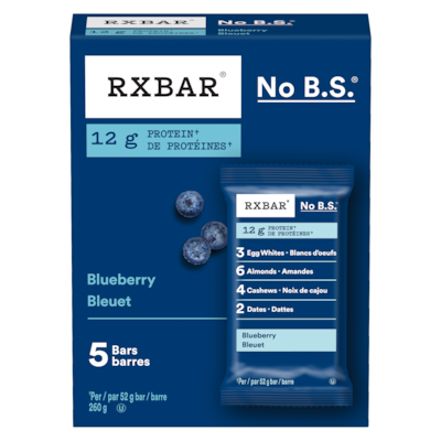 RXBar Bars Blueberry 260 g, $4.62/100g