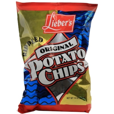 Lieber’s Chips de pommes de terre (gaufres) (KP) 400 g, 2,47 $/100g