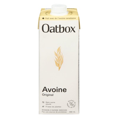 Boisson d'avoine enrichie original 946 ml, 0,37 $/100ml