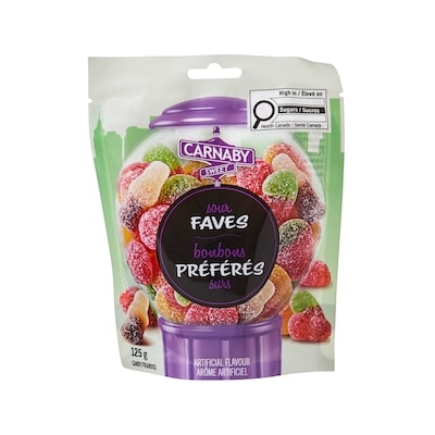 Carnaby Sweet Sour Faves Candy 125 g, $1.59/100g