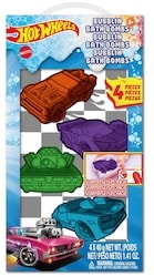 Hot Wheels Bubblin Bath Bombs, 4 Pieces 4 ea, $1.75/1ea