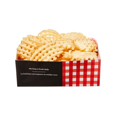 null Waffle Fries, Large (Available After 11am) 350 g, $2.00/100g