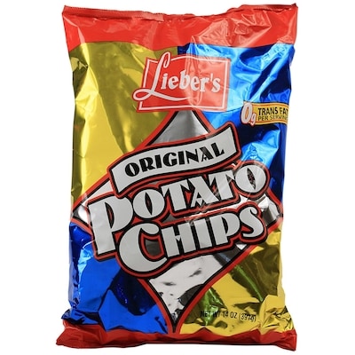 Lieber’s Chips de pommes de terre (régulières) (KP) 340 g, 2,91 $/100g
