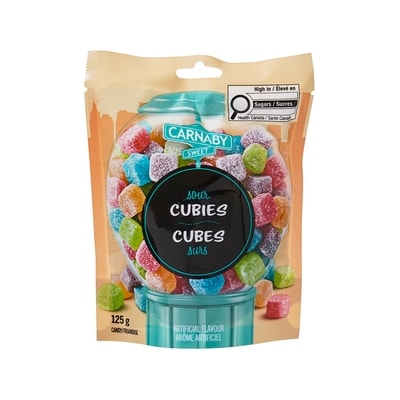 Carnaby Sweet Friandise Cubes surs 125 g, 1,59 $/100g